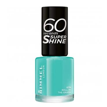 RIMMEL 60 SECONDS SUPER SHINE NAIL POLISH ROLL IN THE GRASS 878