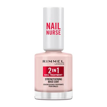 RIMMEL 2 IN 1 NAIL TREATMENT STRENGTHENING BASE COAT