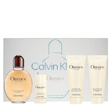 CK Obsession Mens 125ml 4pc Gift Set