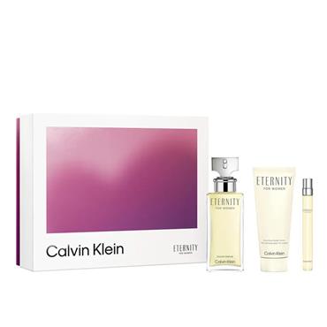 Calvin Klein Eternity Women's Fragrance Gift Set (100ml EDP, 100ml Body Lotion, 10ml EDP)
