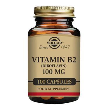 SOLGAR VITAMIN B2 100MG CAPSULES 100