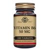 SOLGAR VITAMIN B6 50MG TABLETS 100