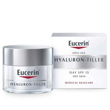 EUCERIN HYALURON FILLER WRINKLE FILLING TREATMENT DAY CREAM SPF 15 DRY SKIN 50ML