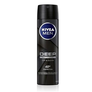 NIVEA Men DEEP Clean Black Charcoal Deodorant 150ml