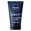 NIVEA MEN DEEP FACE AND BEARD WASH 100ML