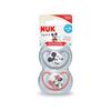 NUK SPACE SOOTHERS GIRLS TWIN PACK 6-18M