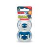 NUK SIGNATURE NIGHT SOOTHERS TWIN PACK 0-6M+
