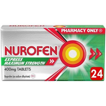 Nurofen Express 400mg Maximum Strength (Ibuprofen) 24 Tablets
