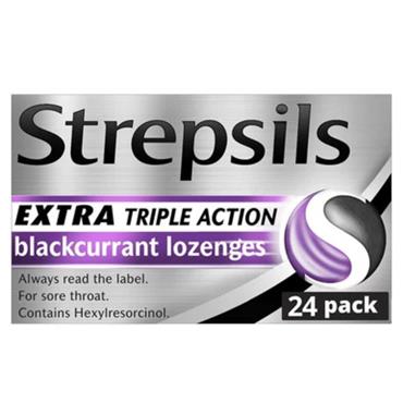Strepsils Extra Blackcurrant 24 Lozenges