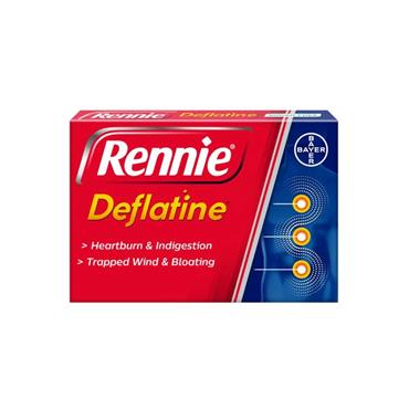 RENNIE DEFLATINE SUGAR FREE MINT 18