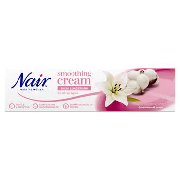 NAIR SMOOTHING HAIR REMOVAL CREAM FOR BIKINI & UNDERARMS 100ML
