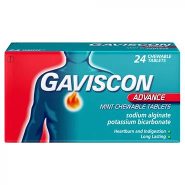 Gaviscon Advance Peppemint Chewable 24 Tablets