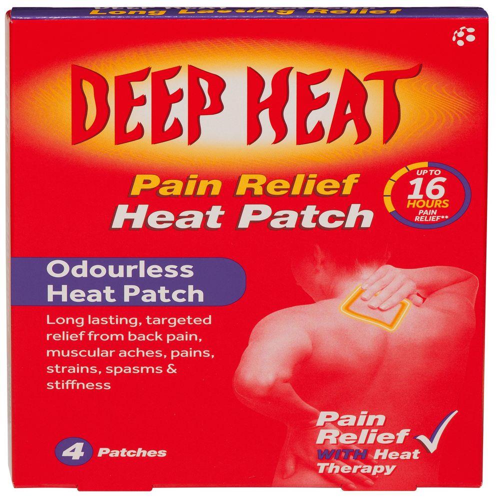 DEEP HEAT PATCH 4 PACK Health 1st Pharmacy Monaghan Ireland
