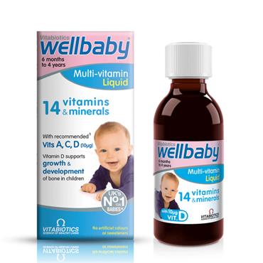 Vitabiotics Wellbaby Infant Liquid 4mth-4yr 150ml