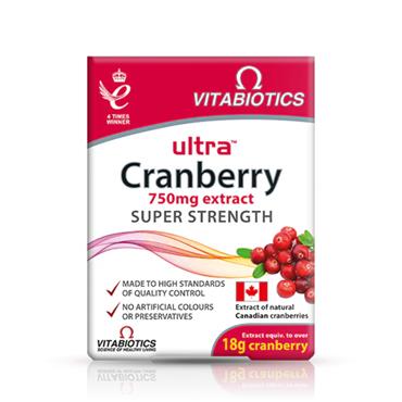Vitabiotics Ultra Cranberry 750mg tabs 30's