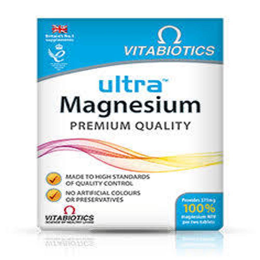 Vitabiotics Ultra Magnesium 375mg Tabs 60's Health 1st Pharmacy
