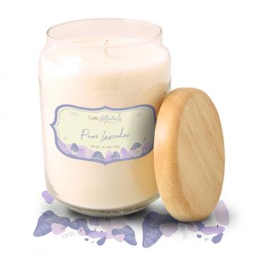 Celtic Candles Pure Lavender candle large pop jar