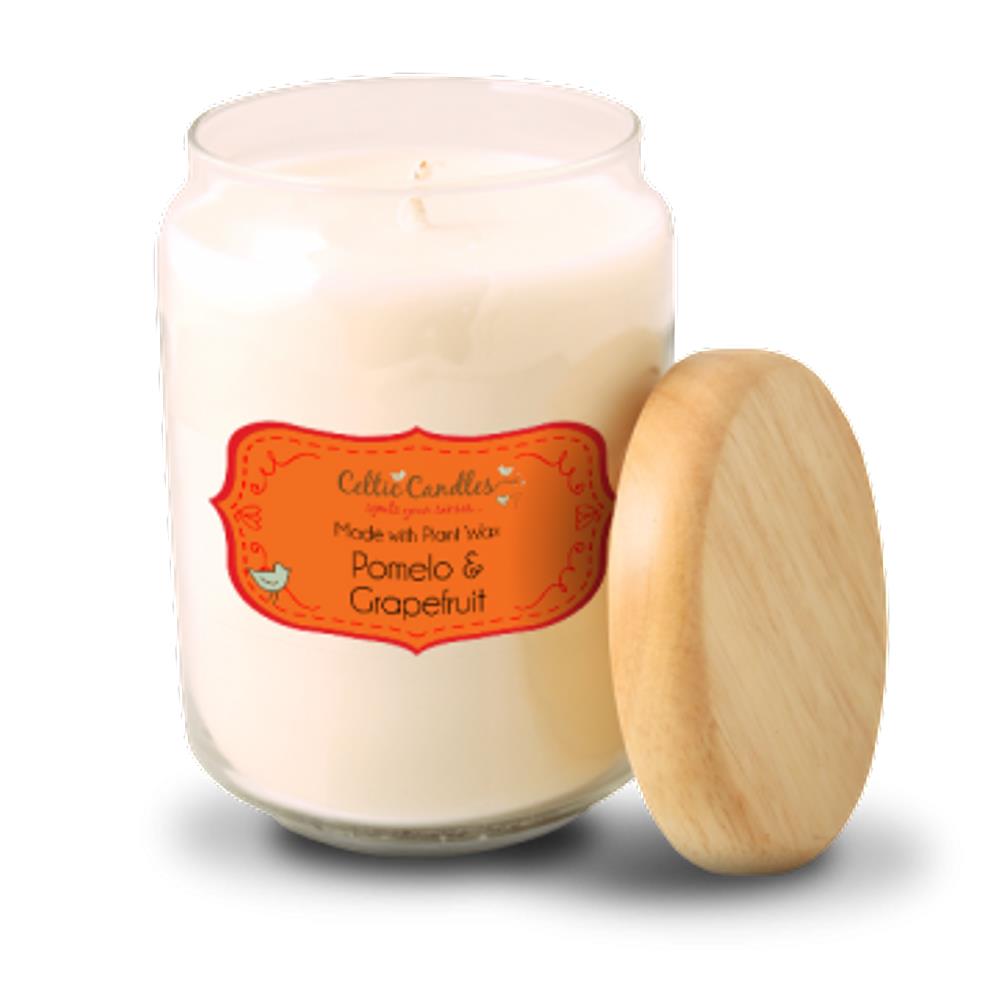 Celtic Candles Pomelo & Grapefruit candle large pop jar Health 1st Pharmacy Monaghan Ireland