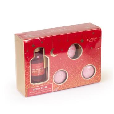 Elysium Spa Berry Bliss 4 piece Gift Set