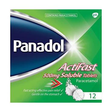 Panadol Actifast Soluble (Paracetamol) 12 Pack