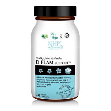 NHP D FLAM SUPPORT JOINTS & MUSCLE CAPSULES 60s