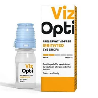 VisOpti Preservative Free Irritated Eye Drops 10ml