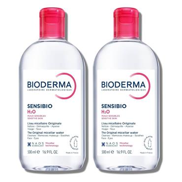 Bioderma Sensibio H20 Micellar Water For Sensitive Skin 500ml Twin Pack