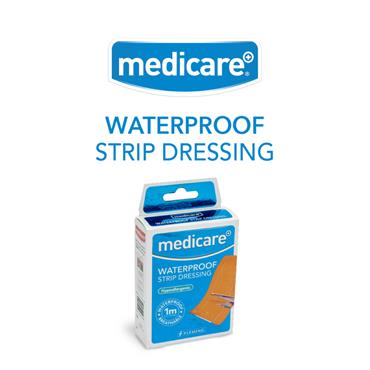 MEDICARE WATERPROOF STRIP DRESSING 1M