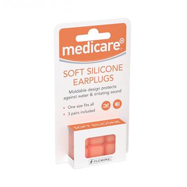 Medicare Soft Silicone Earplugs 3 Pairs