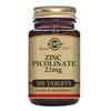 SOLGAR ZINC PICOLLINATE 22MG TABLETS 100