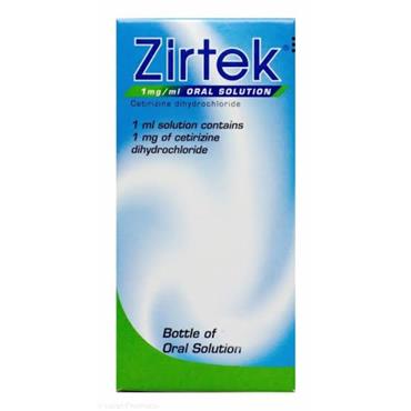 Zirtek (Cetirizine) Oral Solution 100ml