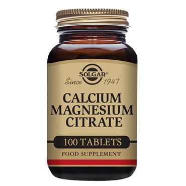 SOLGAR CALCIUM MAGNESIUM CITRATE TABLETS 100
