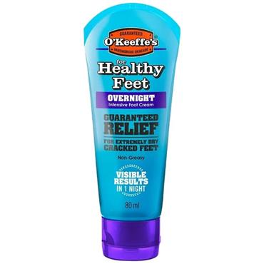 O'KEEFES HEALTHY FEET OVERNIGHT INTENSIVE FOOTCREAM TUBE 80ML