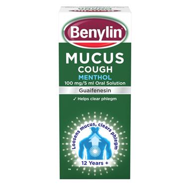 Benylin Mucus Cough Menthol Flavour Syrup 125ml