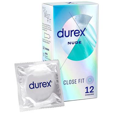 DUREX NUDE CLOSE FIT CONDOMS 12S