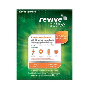 REVIVE ACTIVE TROPICAL FLAVOUR 20% FREE SACHETS