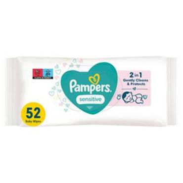 Pampers Sensitive wipes 52