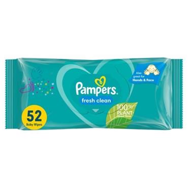 PAMPERS FRESH CLEAN WIPES 52S