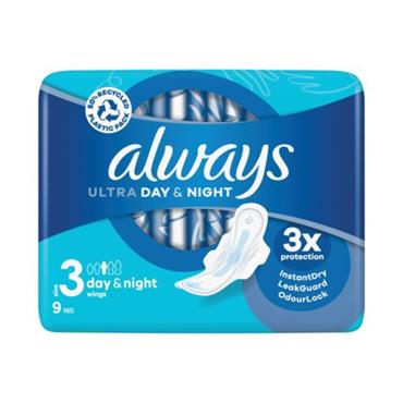Always Ultra Day & Night Pads With Wings