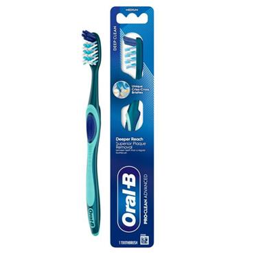 ORAL B PRO CLEAN ADVANCED DEEP CLEAN TOOTHBRUSH MEDIUM