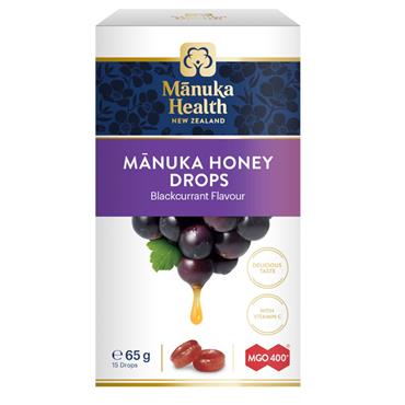 Manuka Health Manuka Honey Drops Blackcurrant Flavour 15 Drops