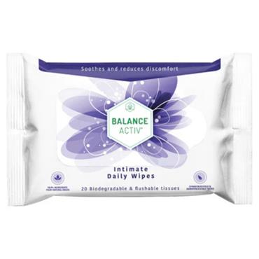 BALANCE ACTIV INTIMATE DAILY 20 WIPES