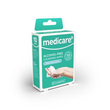 Medicare Alcohol Free Wipes 10 Pack