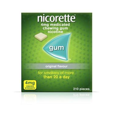 Nicorette 4mg gum original 210 pack
