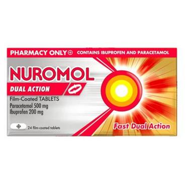 Nuromol Dual Action Pain Relief (Ibuprofen and Paracetamol) 24 Tablets