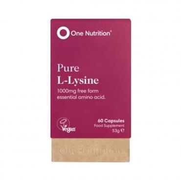 One Nutrtion Pure L-Lysine 60 Capsules