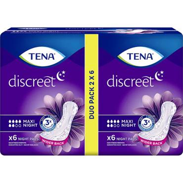 Tena Discreet Maxi Night Duo 12s