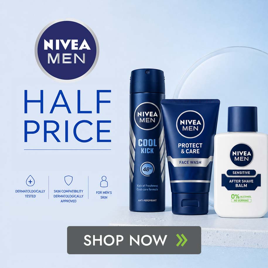 Mens Nivea Half price