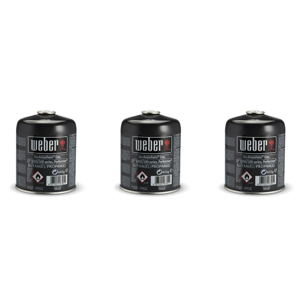 WEBER DISPOSABLE GAS CANISTER 3 PACK Clonmel Garden Centre Ireland