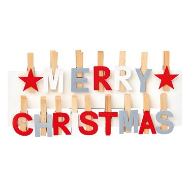 CHRISTMAS PEGS 16PC